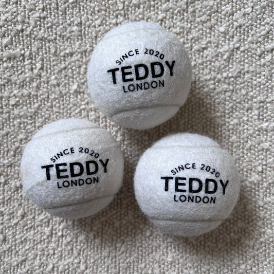 White Set of Three Tennis Balls for Dogs - Pip & Roe 🐾